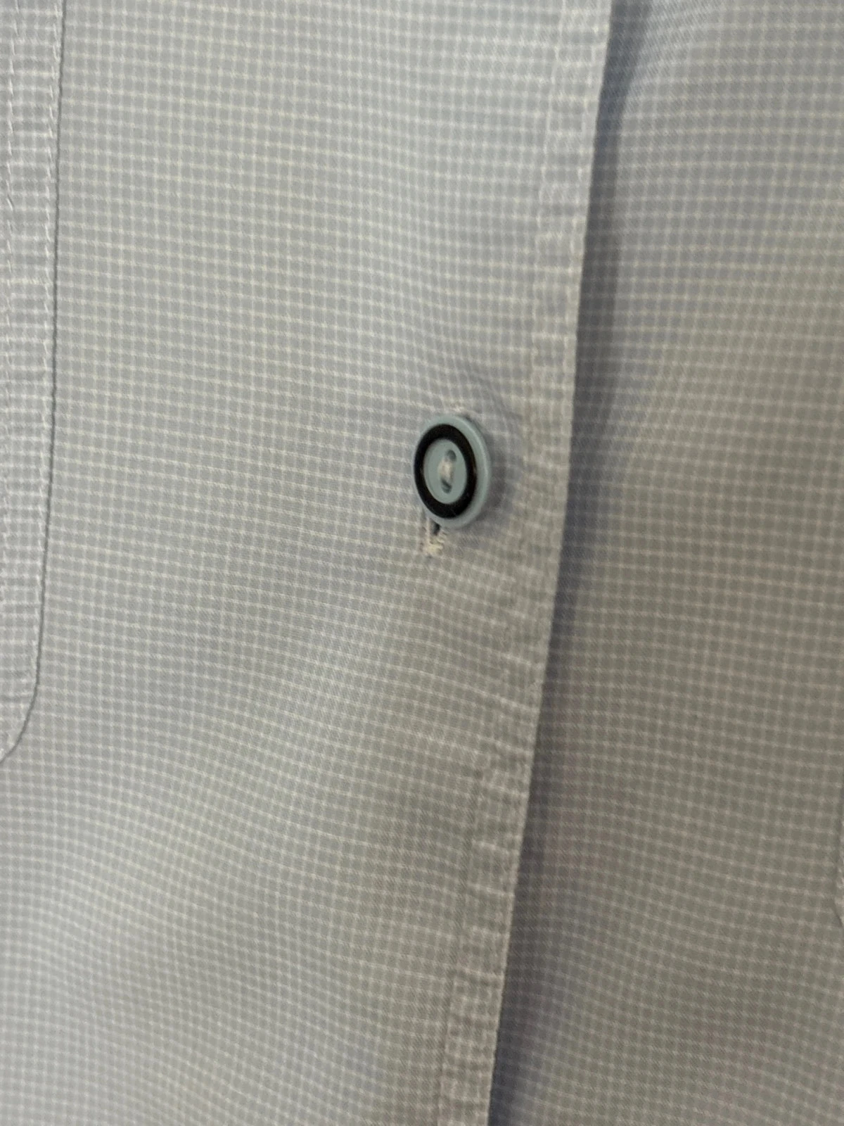 Camisa a cuadros pequeños azul y blanco talla 40 – photo 3